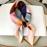Shade And Sunscreen Silk Scarf Shawl Decorative Printing Small Scarf